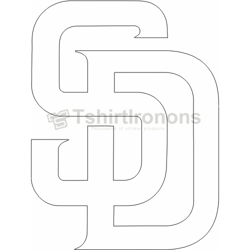 San Diego Padres T-shirts Iron On Transfers N1851 - Click Image to Close